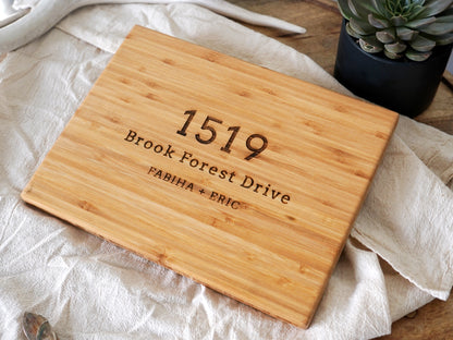 Street Address Cutting Board - 046