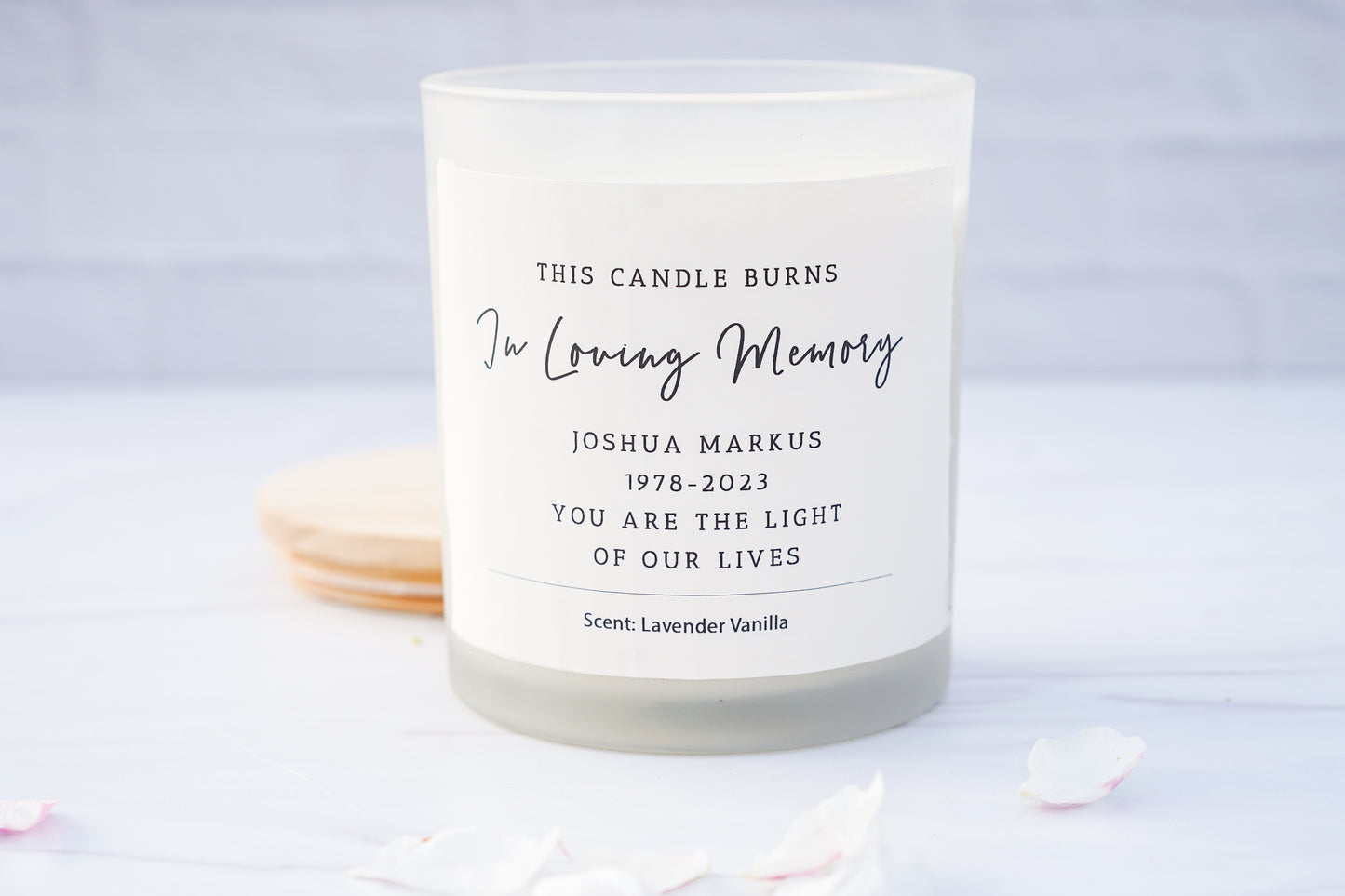 Memorial Candle - Personalized