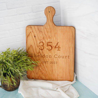 Street Address Cutting Board - 046