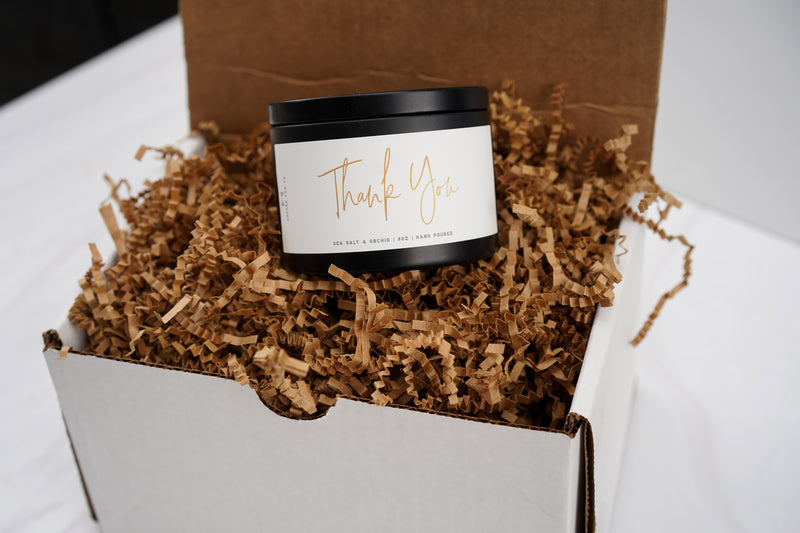 Thank you Candle | Thank You Gift | Business Thank You | Wedding Thank You | Hostess Gift | Soy Wax Candle Handmade Gift