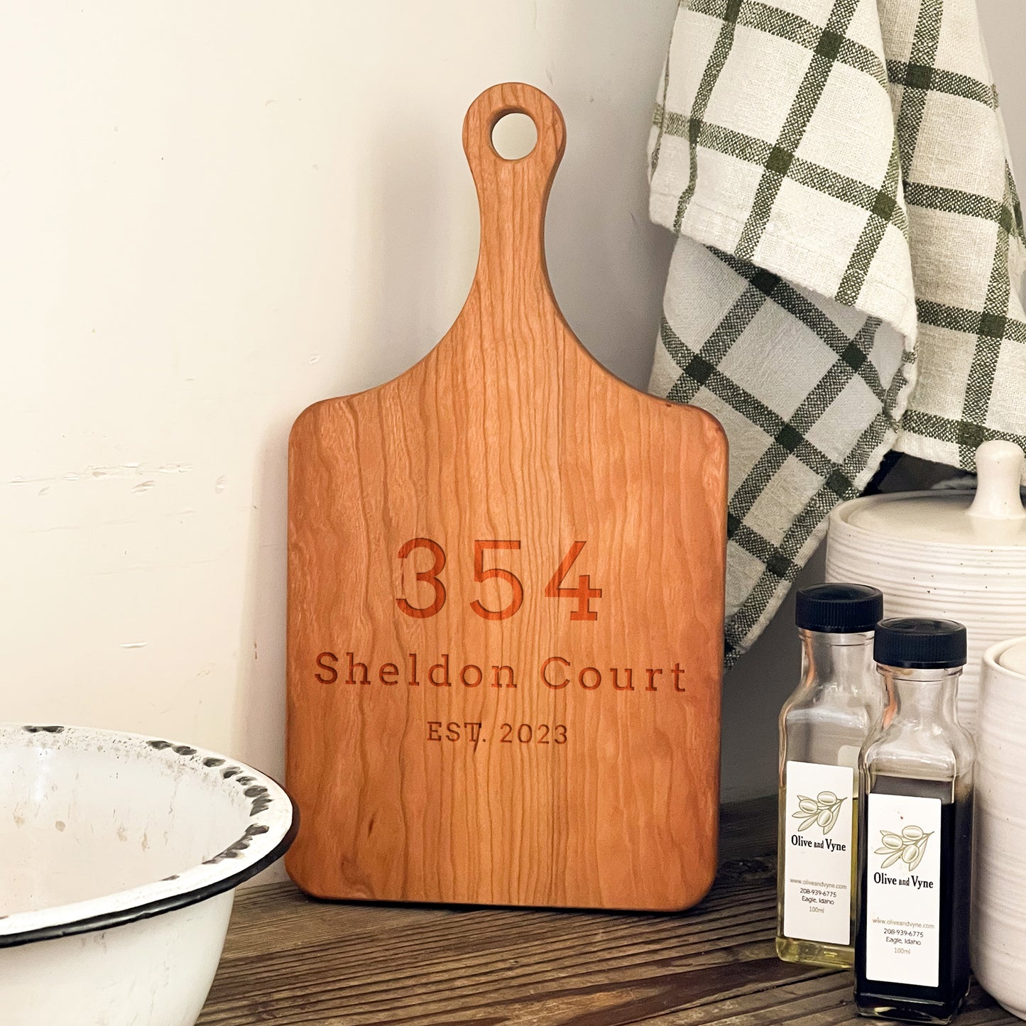 Street Address Cutting Board - 046