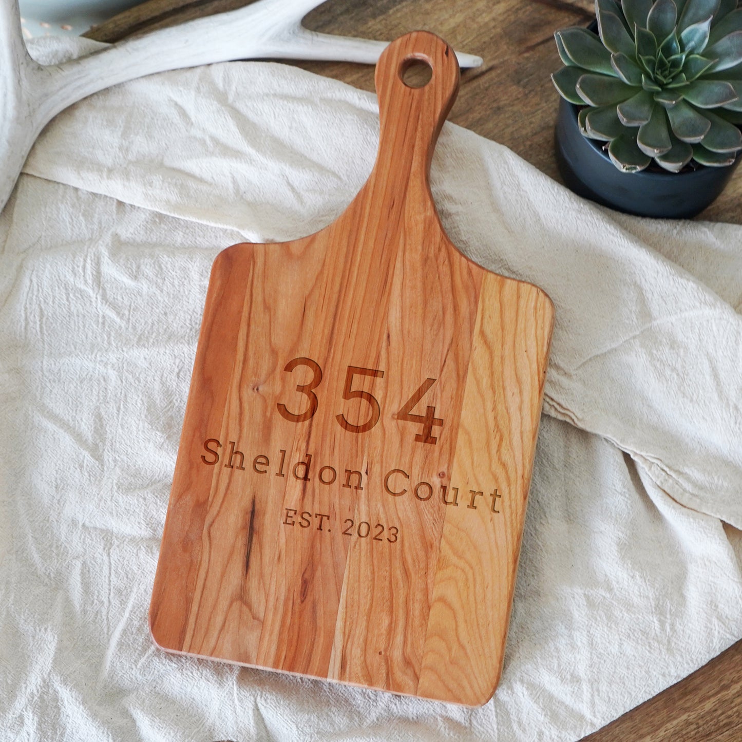 Personalized Address Cutting Board Housewarming - 046