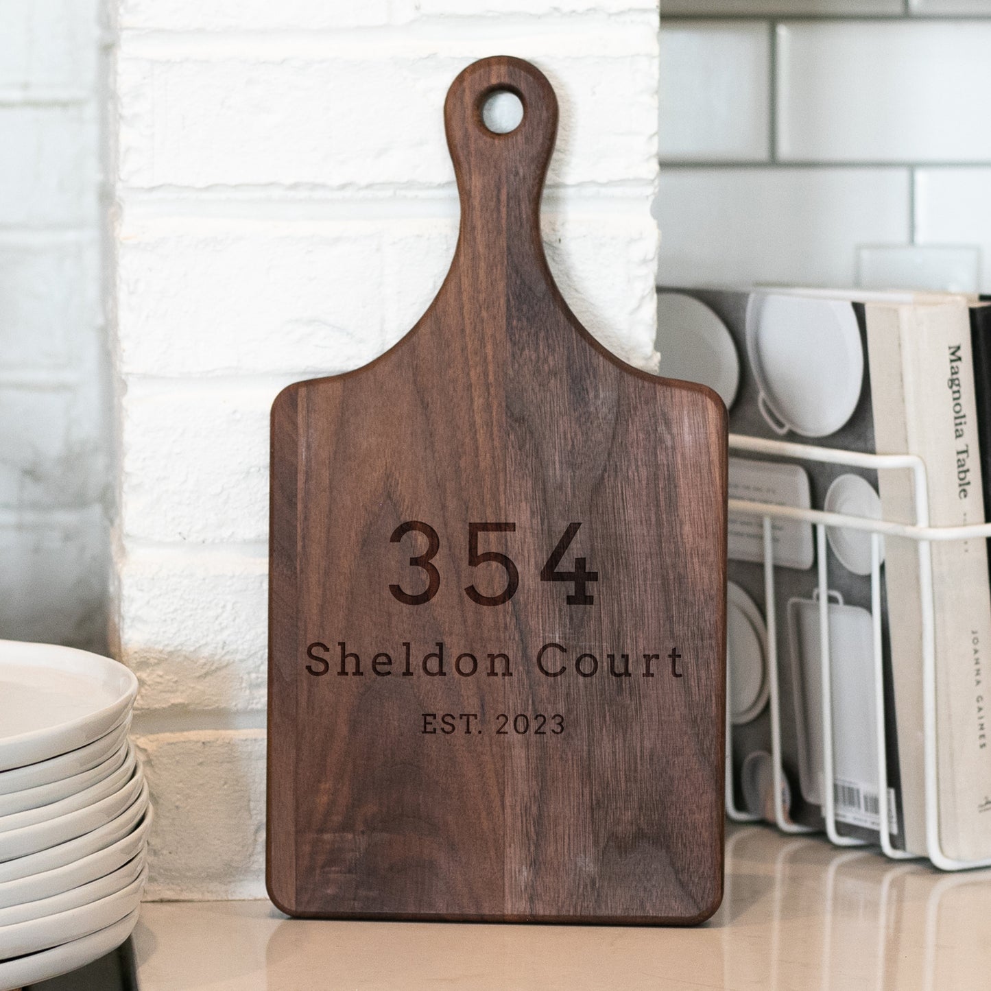 Personalized Address Cutting Board Housewarming - 046