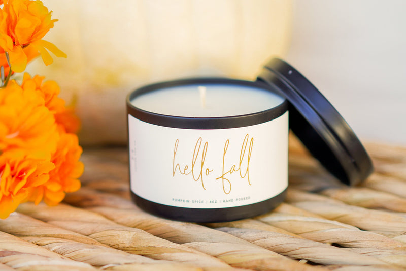 Hello Fall Candles | Pumpkin Spice Scent