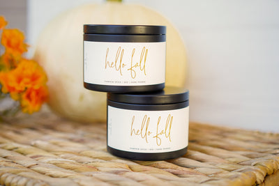 Hello Fall Candles | Pumpkin Spice Scent