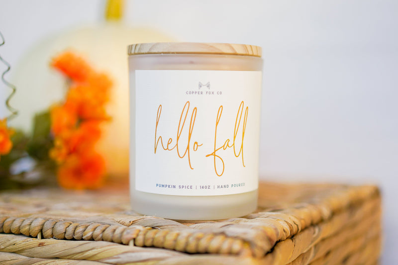 Hello Fall Candles | Pumpkin Spice Scent