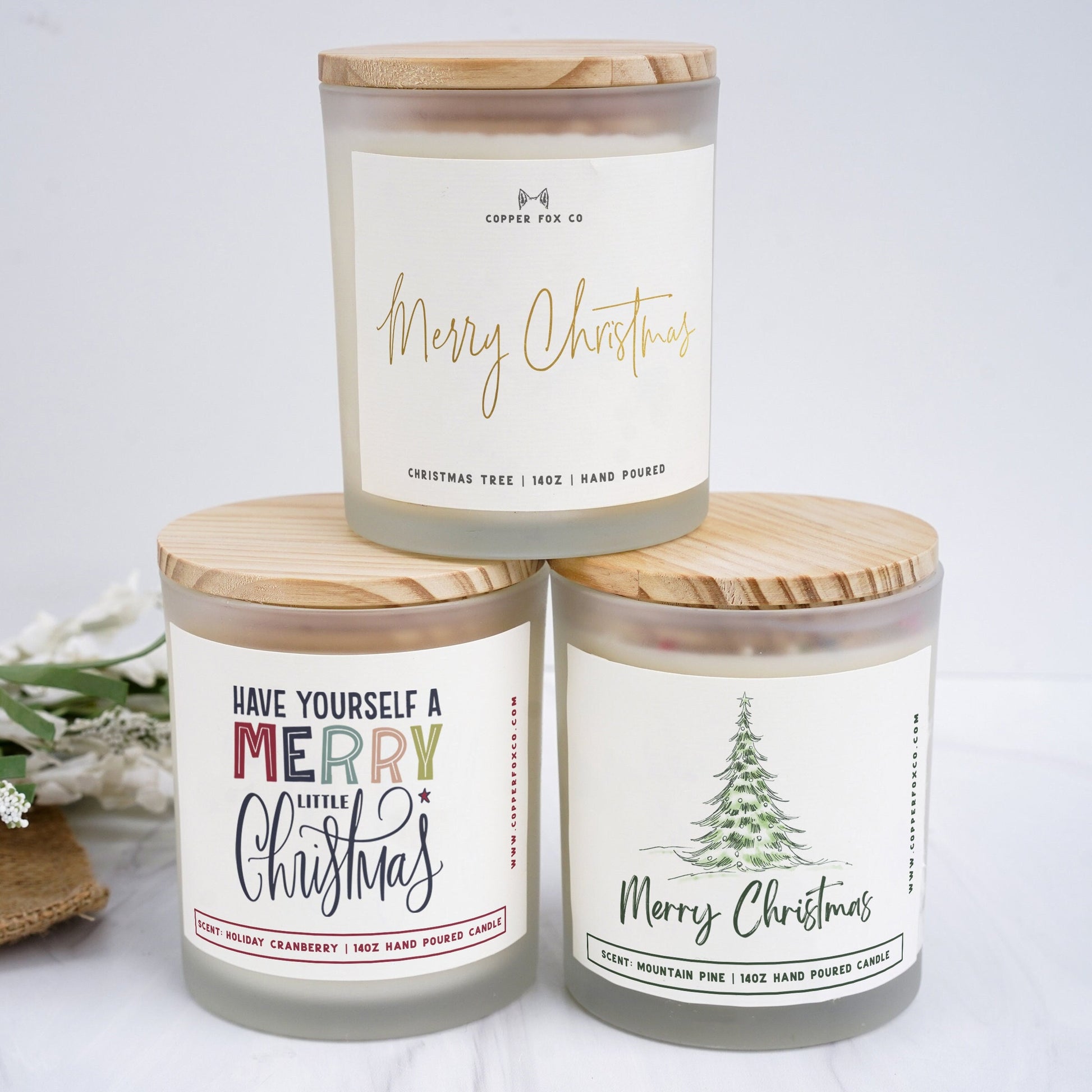 Holiday Candle Soy Candle Hand Pour Candles USA made High Quality Fragrance Candles Pine Candle Christmas Candle Festive Candle