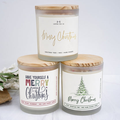 Holiday Candle Soy Candle Hand Pour Candles USA made High Quality Fragrance Candles Pine Candle Christmas Candle Festive Candle