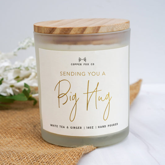 Sending You a Big Hug Candle Encouragement Gift Soy Wax Candle Hand Poured Handmade Candle Scented Candle gift for friend Sympathy Gift