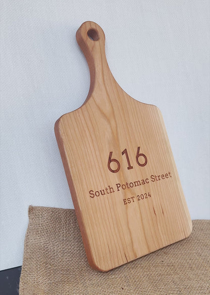 Personalized Address Cutting Board Housewarming - 046