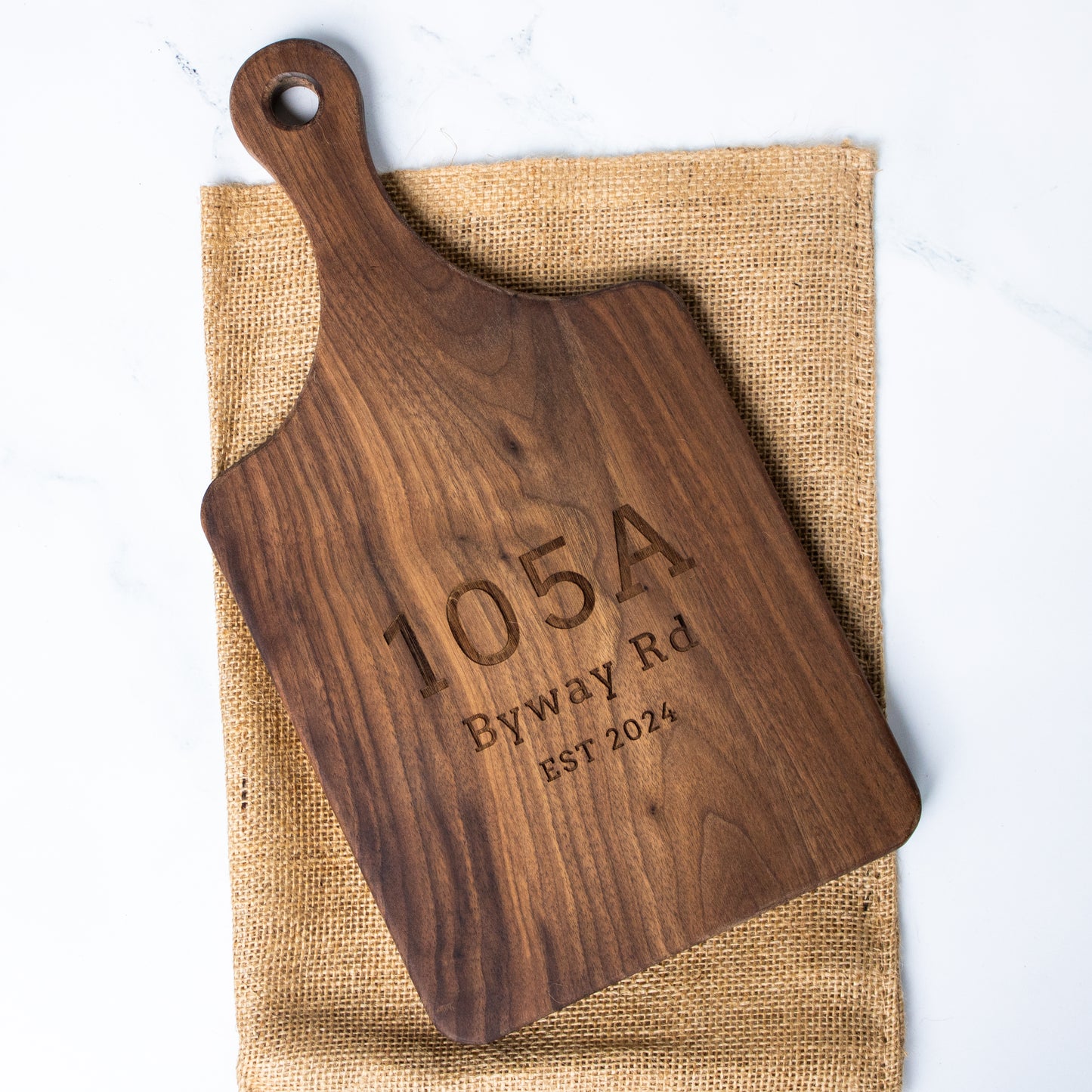 Personalized Address Cutting Board Housewarming - 046