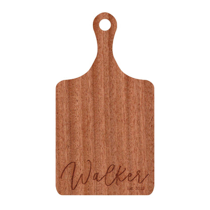 Cursive Name Personalized Cutting Board - 003