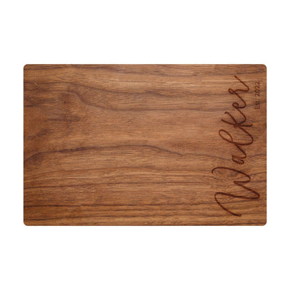 Cursive Name Personalized Cutting Board - 003