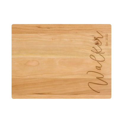 Cursive Name Personalized Cutting Board - 003