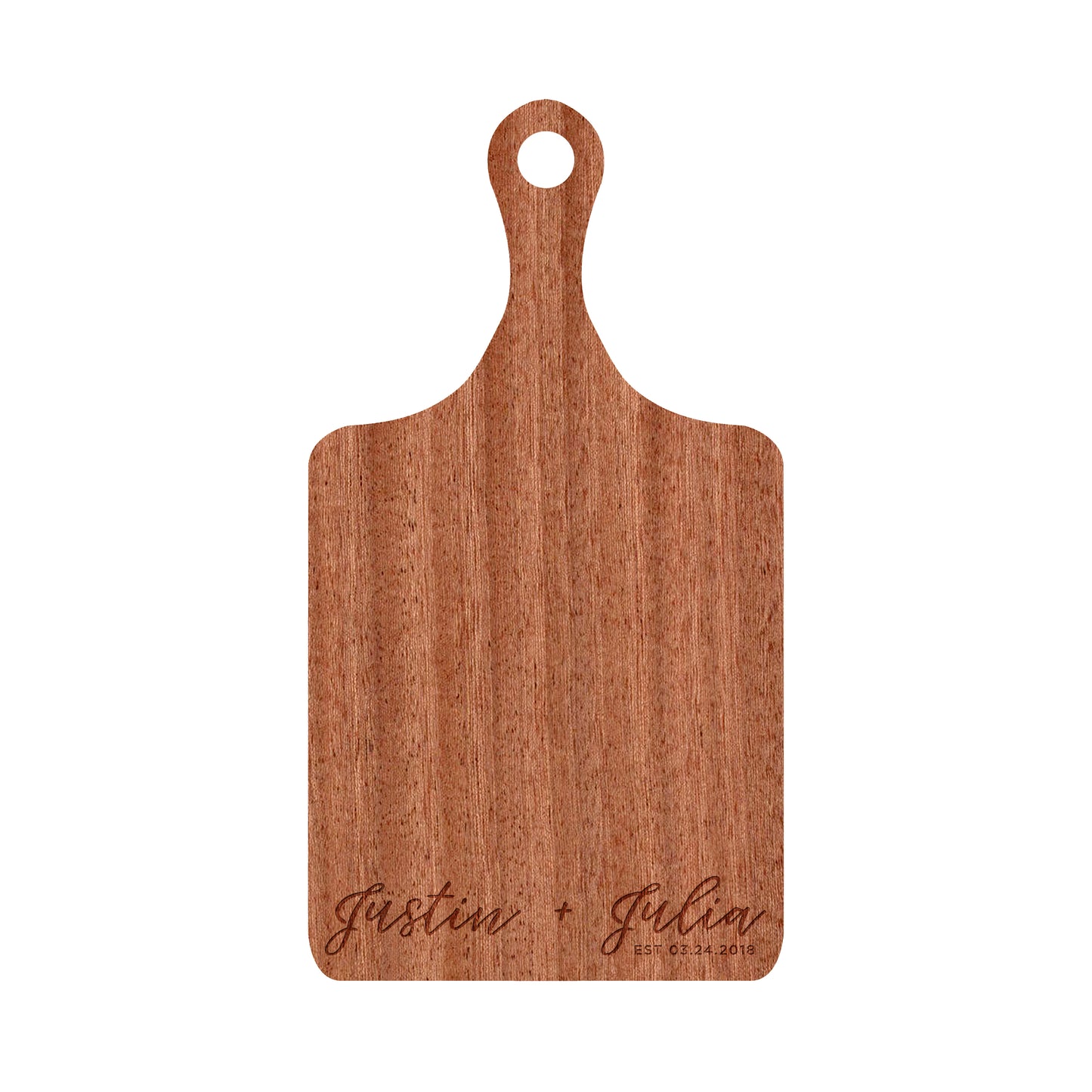 Modern Cursive Names Cutting Board - 013