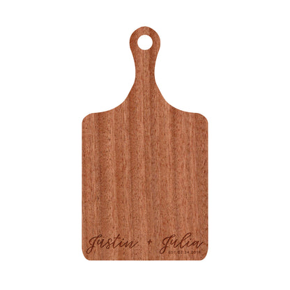 Modern Cursive Names Cutting Board - 013