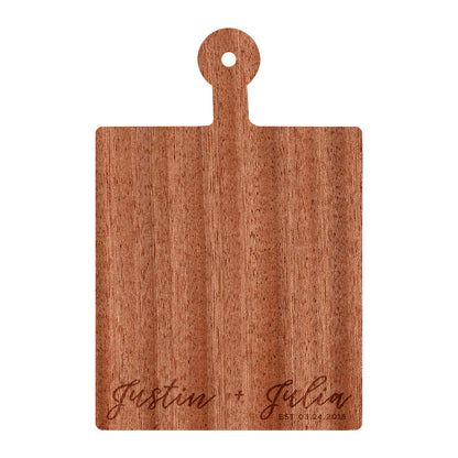 Modern Cursive Names Cutting Board - 013