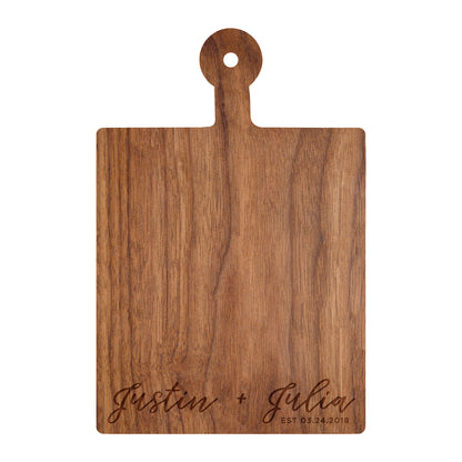 Modern Cursive Names Cutting Board - 013