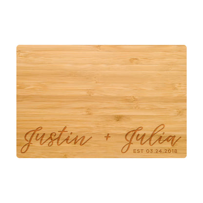 Modern Cursive Names Cutting Board - 013