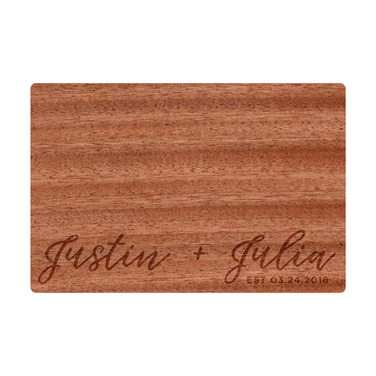 Modern Cursive Names Cutting Board - 013