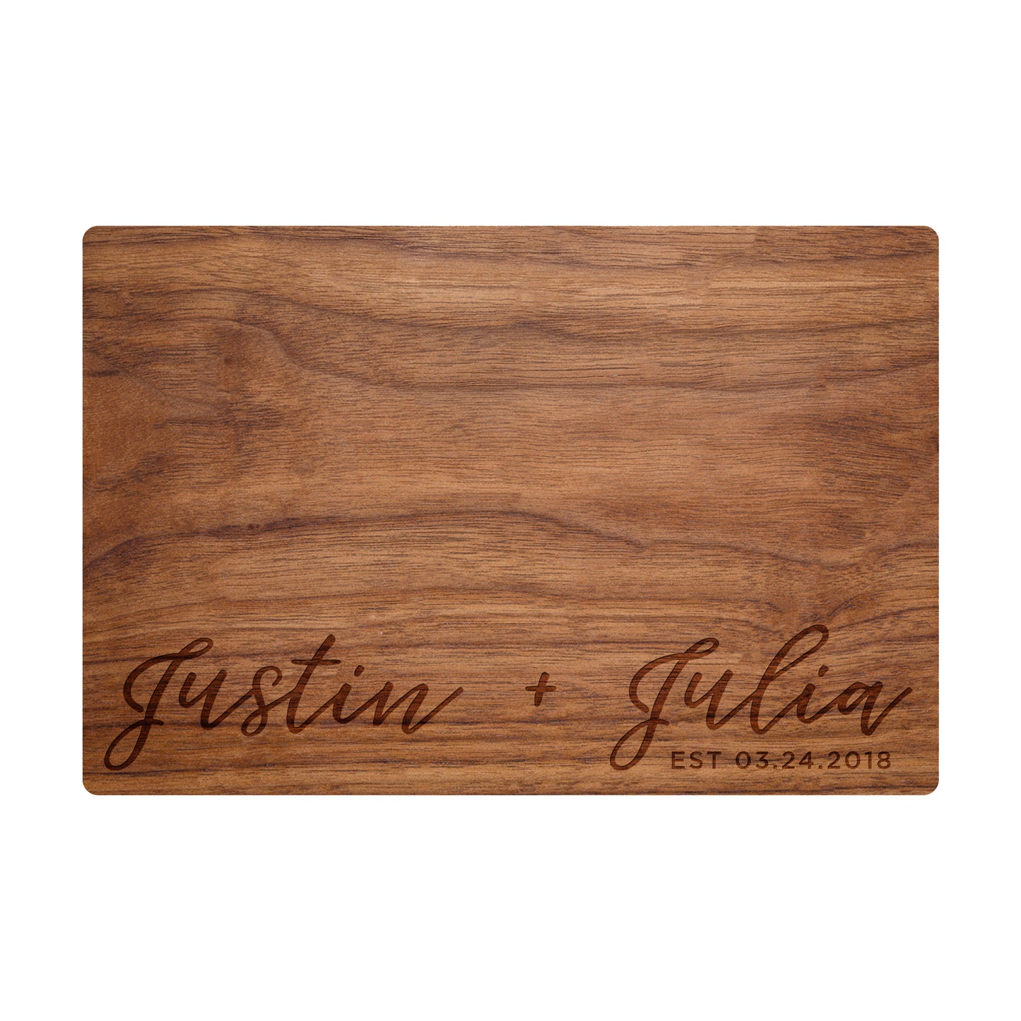 Modern Cursive Names Cutting Board - 013