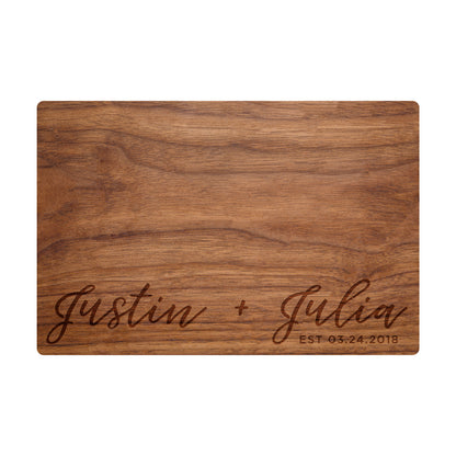 Modern Cursive Names Cutting Board - 013