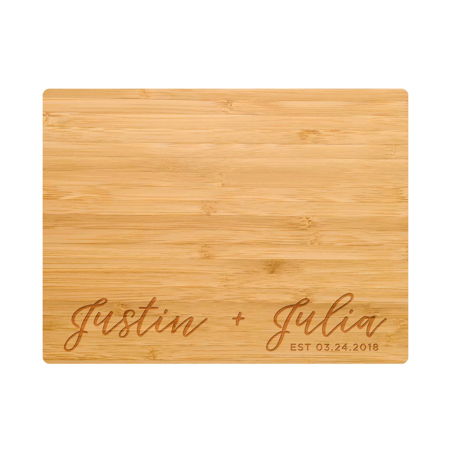 Modern Cursive Names Cutting Board - 013