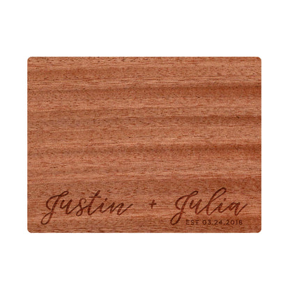 Modern Cursive Names Cutting Board - 013