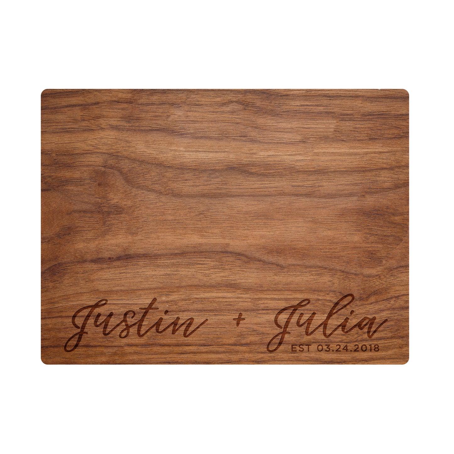 Modern Cursive Names Cutting Board - 013