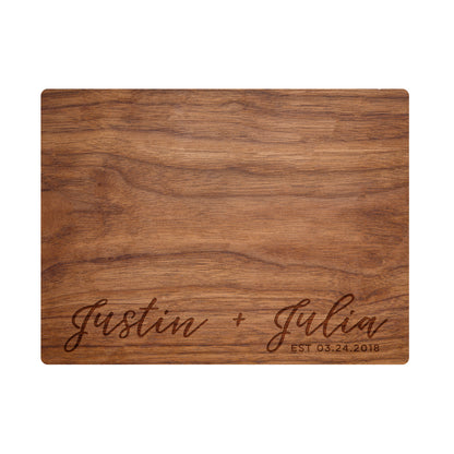 Modern Cursive Names Cutting Board - 013