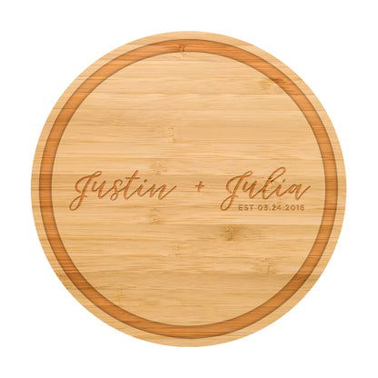 Modern Cursive Names Cutting Board - 013