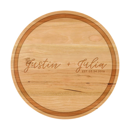 Modern Cursive Names Cutting Board - 013