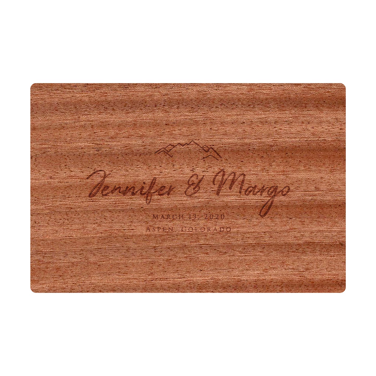 Mountain Wedding Rustic Board - 022