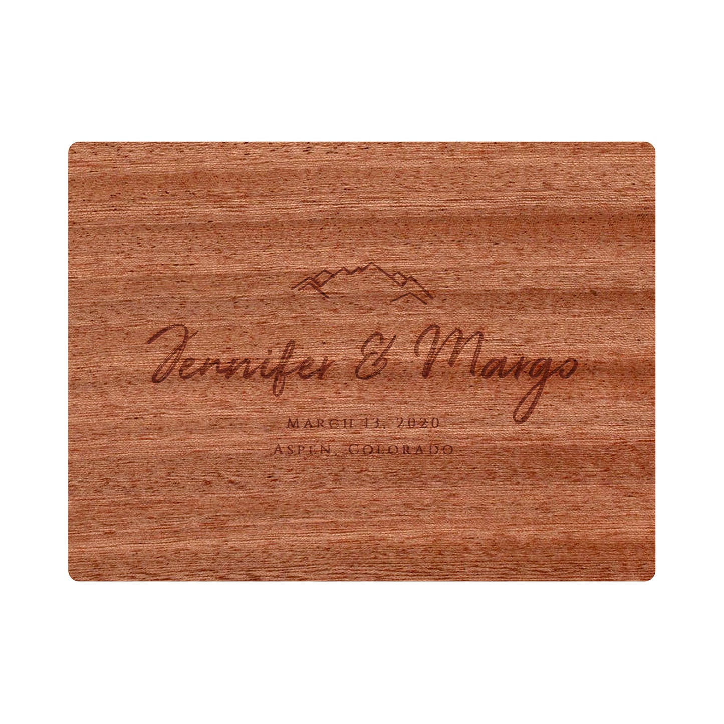 Mountain Wedding Rustic Board - 022