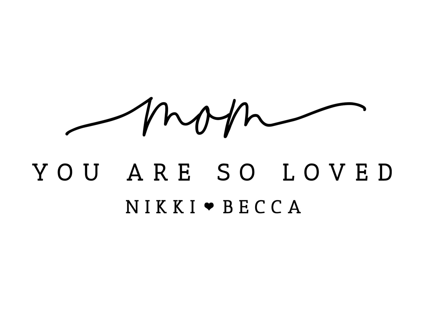 Mom You Are So Loved photo frame - F36