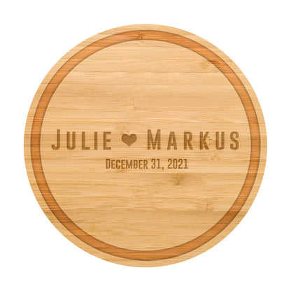 Personalized Cutting Board | Bold Names with Heart