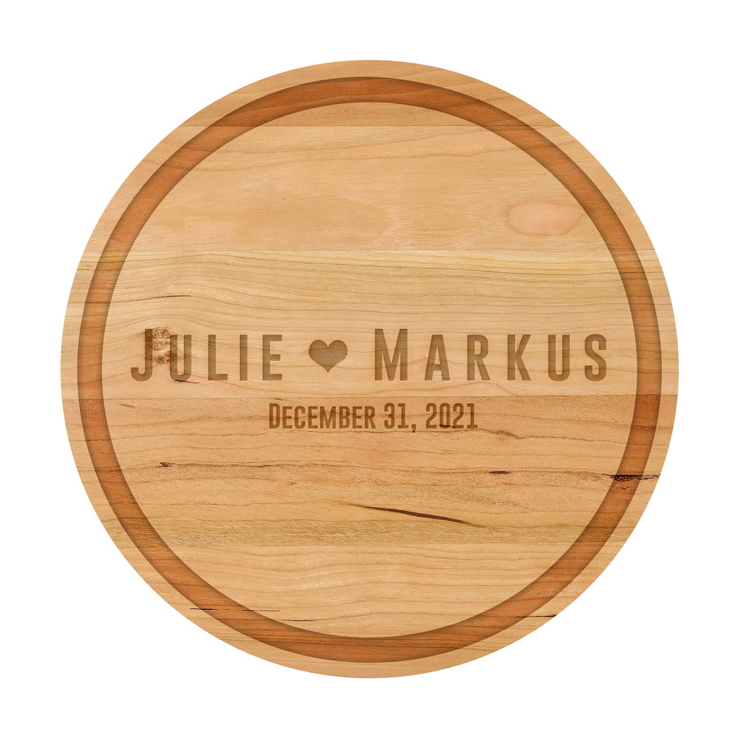 Personalized Cutting Board | Bold Names with Heart