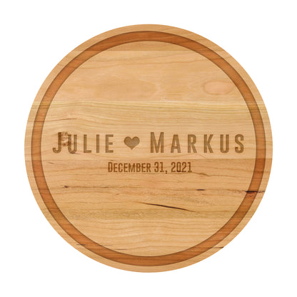 Personalized Cutting Board | Bold Names with Heart