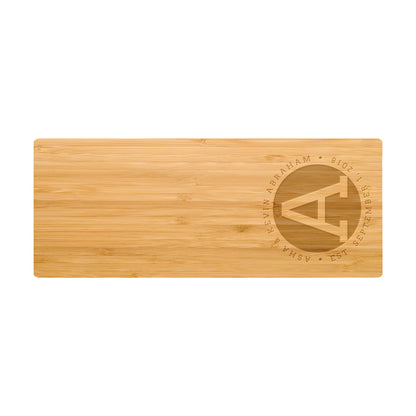 Rounded Monogram Cutting Board - 042