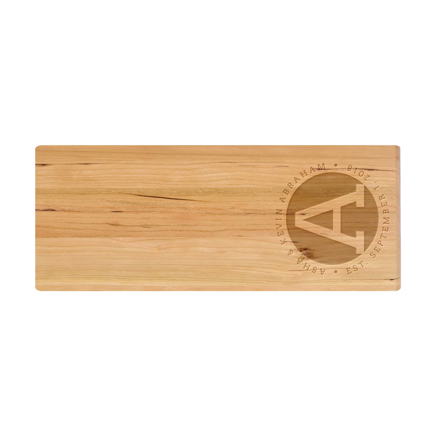 Rounded Monogram Cutting Board - 042