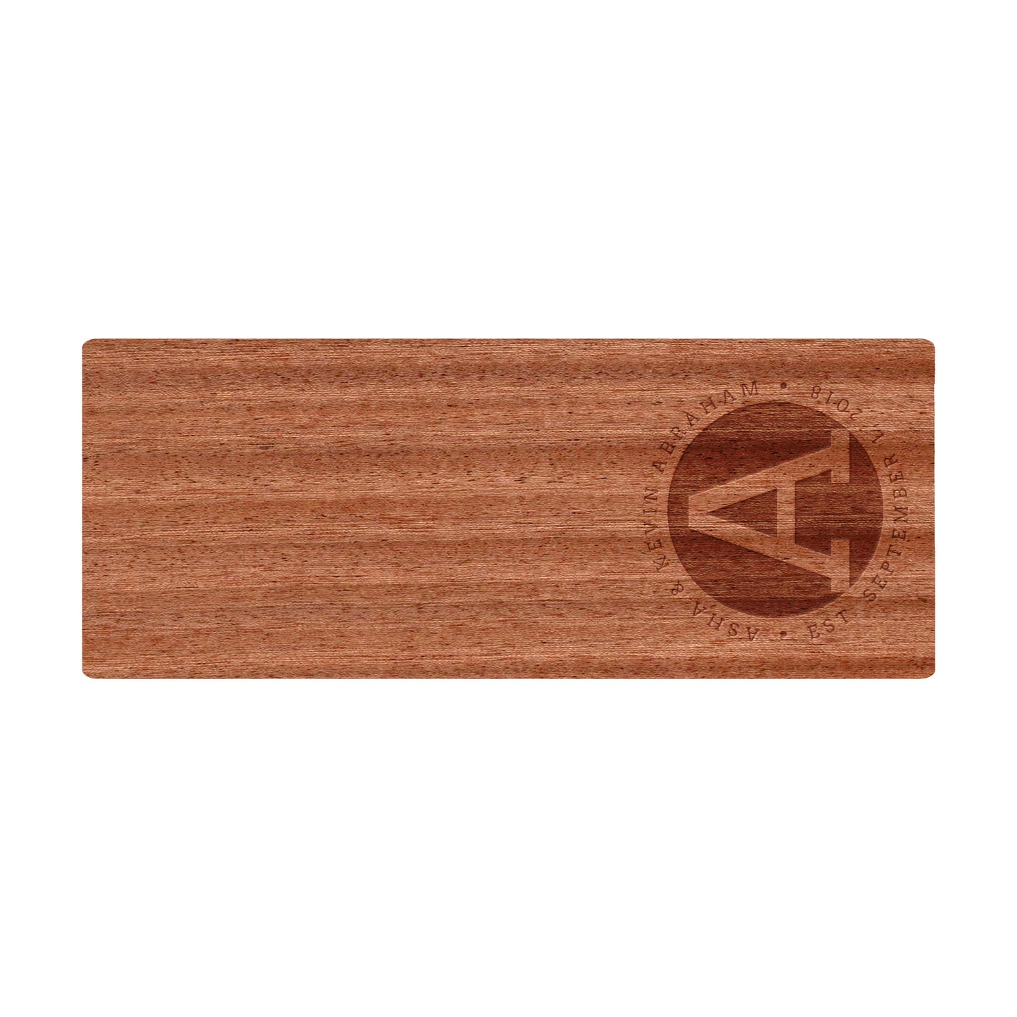 Rounded Monogram Cutting Board - 042