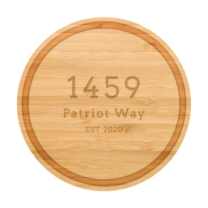 Personalized Address Cutting Board Housewarming - 046