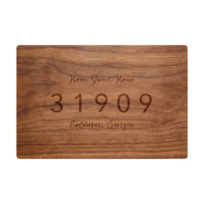 Home Sweet Home Zip Code Board - 047