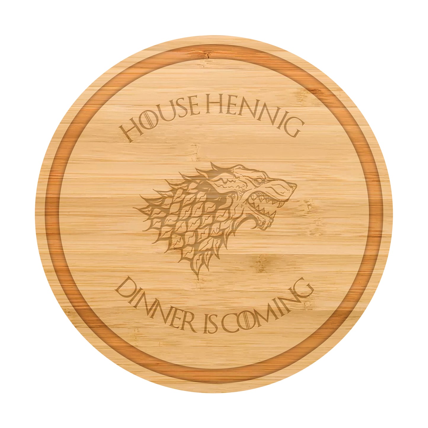 Dinner is Coming Cutting Board Personalized - 052