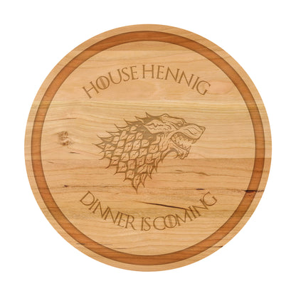 Dinner is Coming Cutting Board Personalized - 052