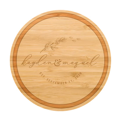 Engagement Couples Personalized Cutting Board 065