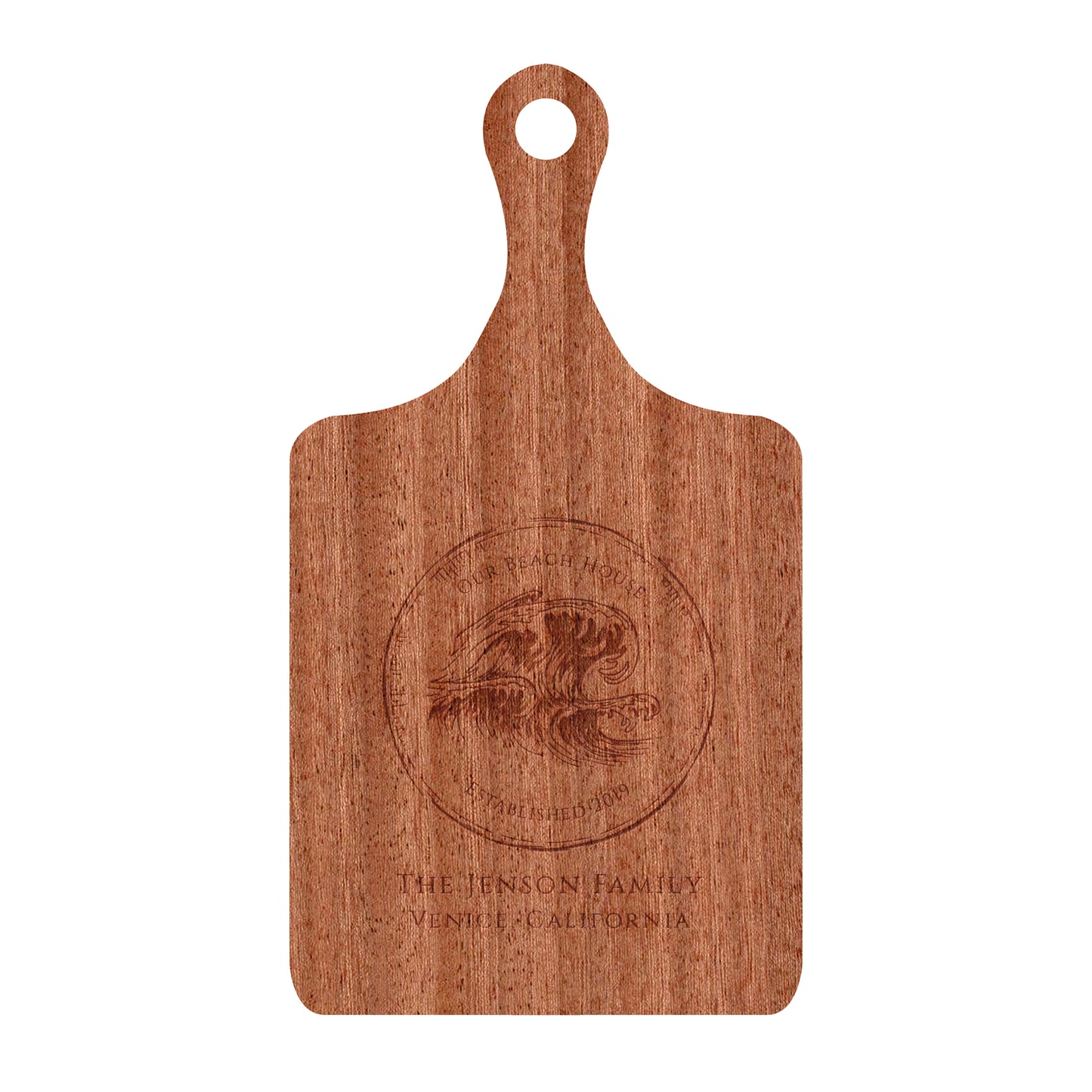 Our Beach House Personalized Cutting Board - 074