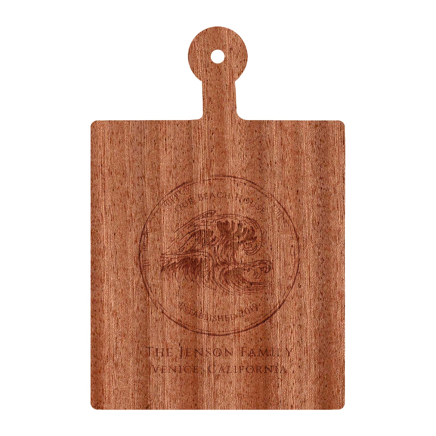 Our Beach House Personalized Cutting Board - 074