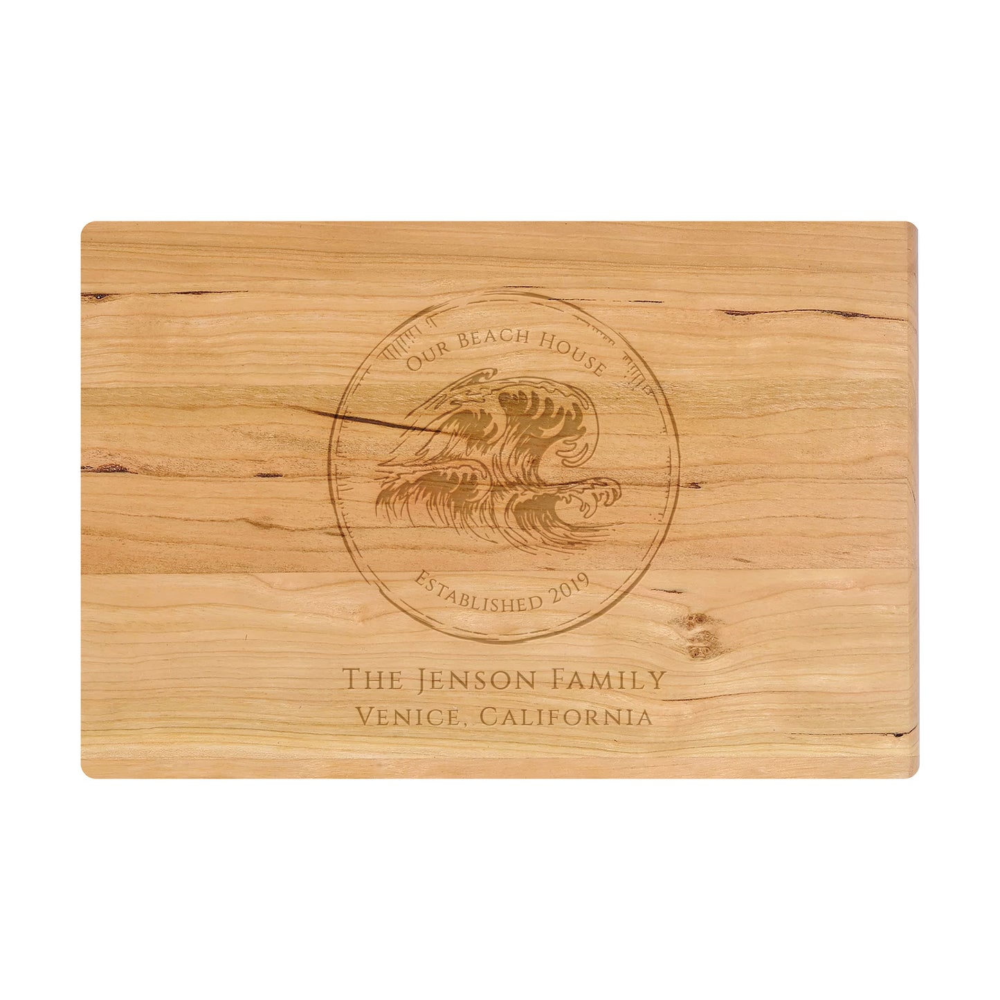 Our Beach House Personalized Cutting Board - 074