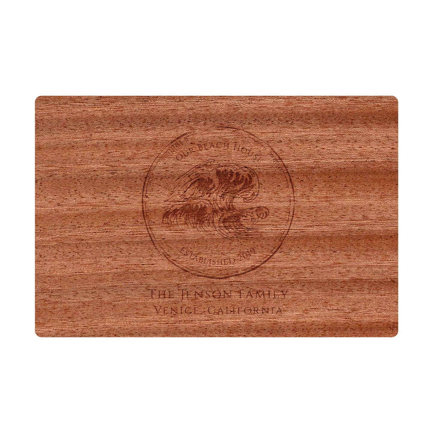 Our Beach House Personalized Cutting Board - 074